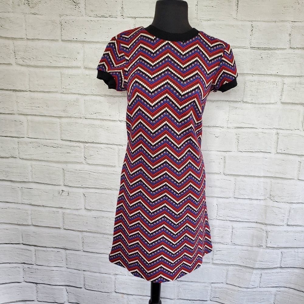 Zara tight knit stretchy short-sleeve dress medium